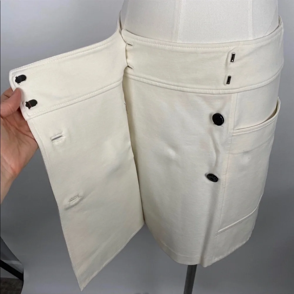 Diane von Furstenberg ecru wrap skirt - Picture 6 of 11